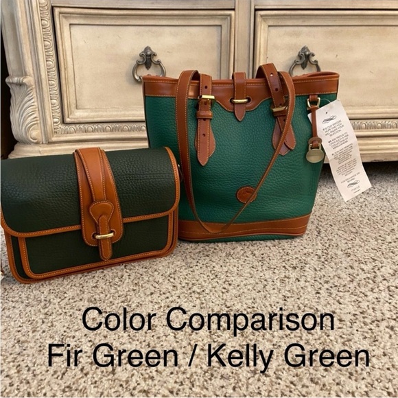 Rare Vintage Dooney and Bourke NOS R307 KELLY Green Bucket Bag - Picture 8 of 9